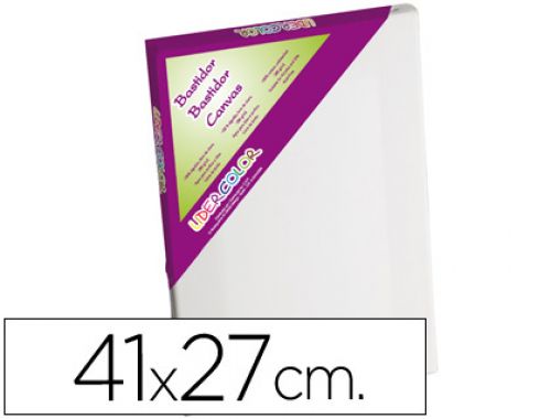 Tela de pintura liderpapel 6p tecido agrafado traseiro algodo 100% moldura pawlonia 1,8x3,8 cm bordas madeira 41x27 cm , Liderpapel , 43018 , 8423473430181